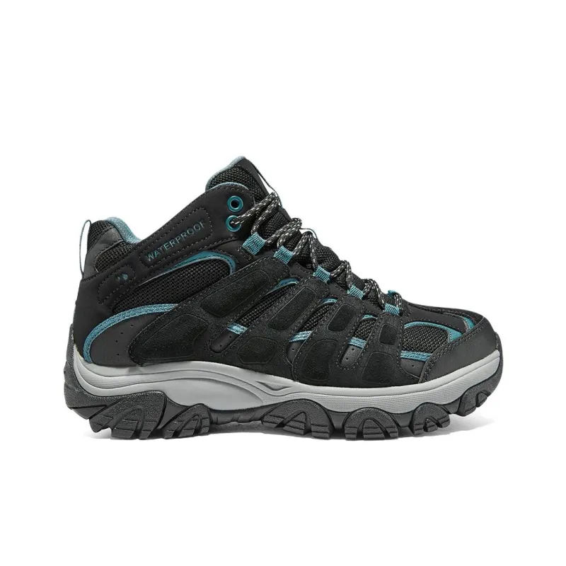 Skechers Go Walk Outdoor Waterproof And Wear resistant Mid Top Outdoor Shoes Women's Black-1