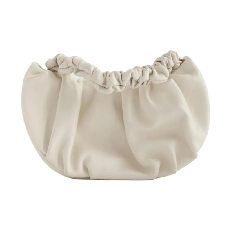 QULU Lambskin Shoulder Bag Regular Women's White/Milk Coffee/Olive Green/Light Blue/Custard/Light Purple-26