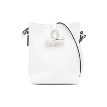 LONGCHAMP Roseau Goatskin Shoulder Bag, Crossbody Bag Extra Small Women's White