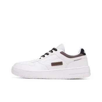 Erke Low Top Skateboard Shoes Men's White Black