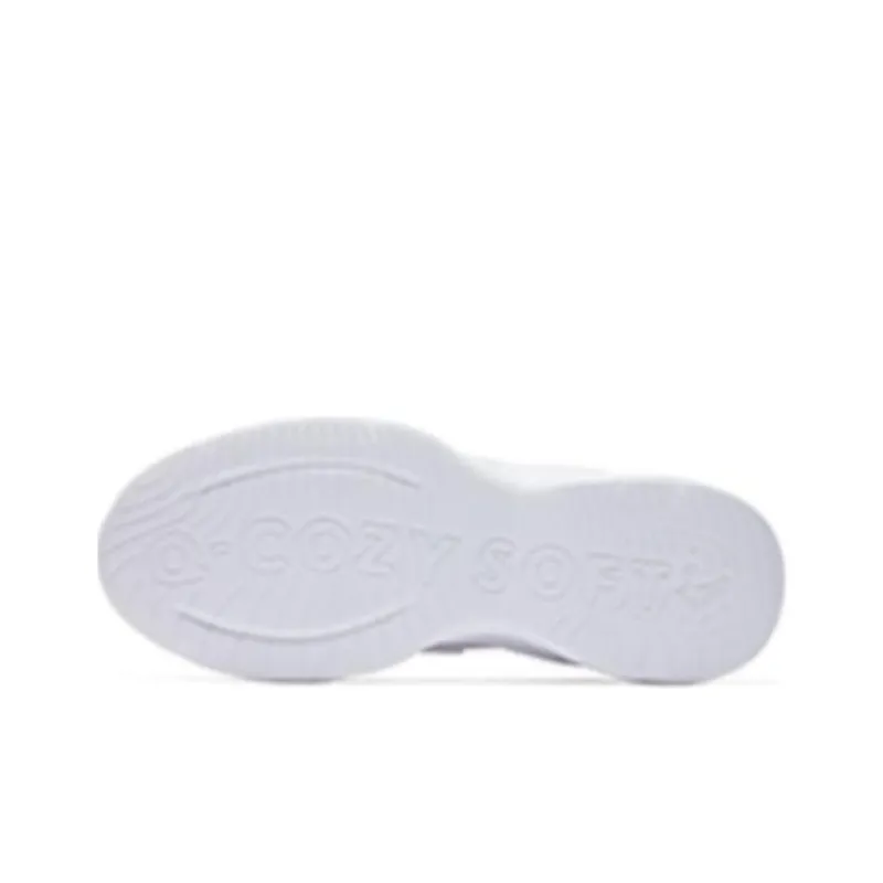 QIAODAN Cushioning Anti Slip And Wear Resistant Low Top Running Shoes Women's White Purple-3
