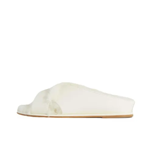 GABRIELA HEARST Slide Slippers Women's Cream