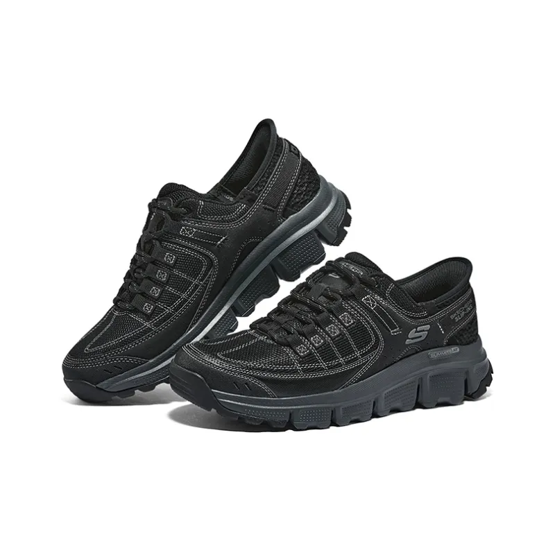 Skechers Summits Hands Free Slip-Ins Cushioning Wear-Resistant Low-Top Outdoor Shoes Men's Black-3