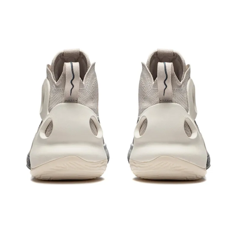 LINING Charming ULTRA Basketball Shoes Men Mid Top Moonlight Gray-5