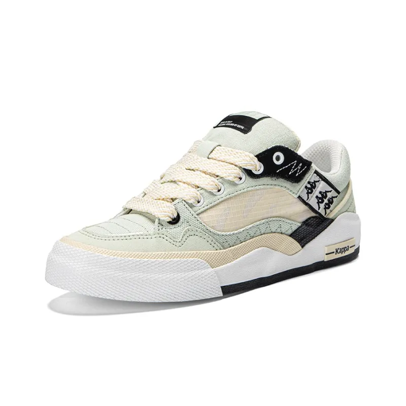 Kappa Anti Slip Wear Resistant Low Top Skateboard Shoes Unisex Green-2