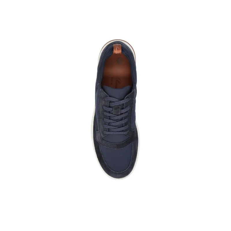 Loro Piana Newport Low Top Skateboard Shoes Men's Marine Blue-4