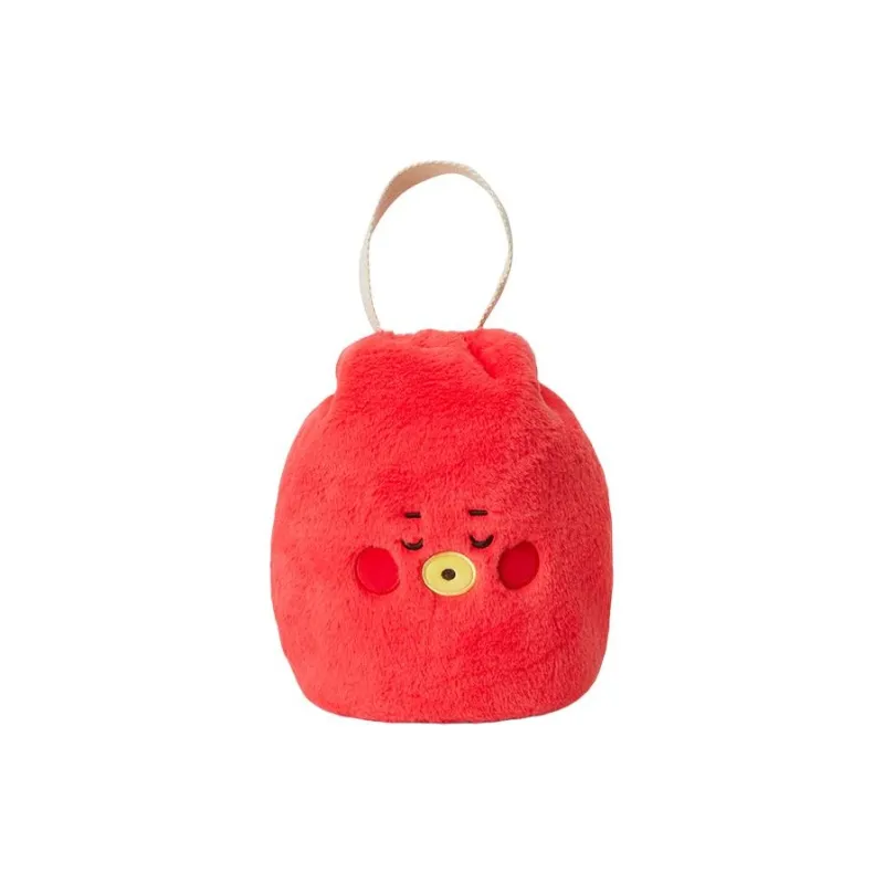 LINE FRIENDS BT21 Polyester Bucket Bag, Handbag, Shoulder Bag, Crossbody Bag Women's Red-0
