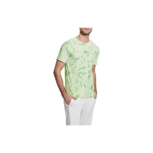 GUESS T-Shirts Men Grass Green