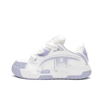 Champion Low Top Skateboard Shoes Women's Gray Purple