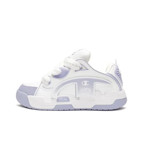 Champion Skateboard Shoes Women's Low-Top Champion White/Gray Purple