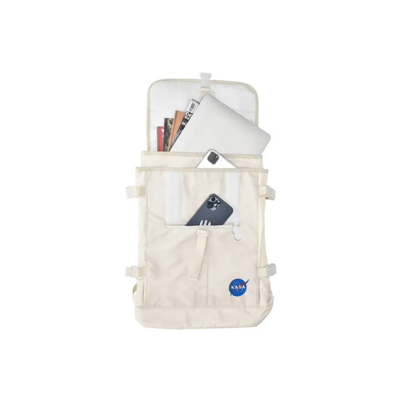 8atheist NASA Collaboration Polyester Backpack Unisex Ecru Color Blocking-3