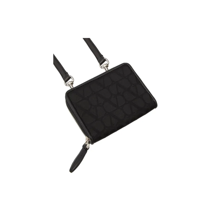Valentino GARAVANI Fabric Wallet Men's Black-6