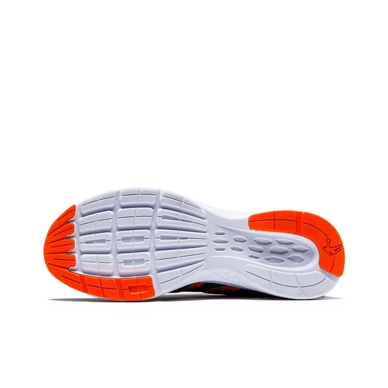 QIAODAN Cushioning Wear Resistant Low Top Casual Running Shoes Men's Blue Orange-3