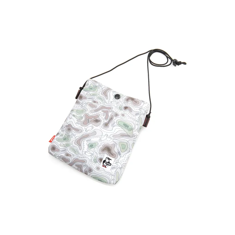 CHUMS Oxford Crossbody Bag, Shoulder Bag Unisex Brown & White-0