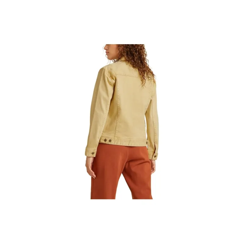 GUESS Originals Dyed Denim Jacket Jackets Coats Women's Yellow-1