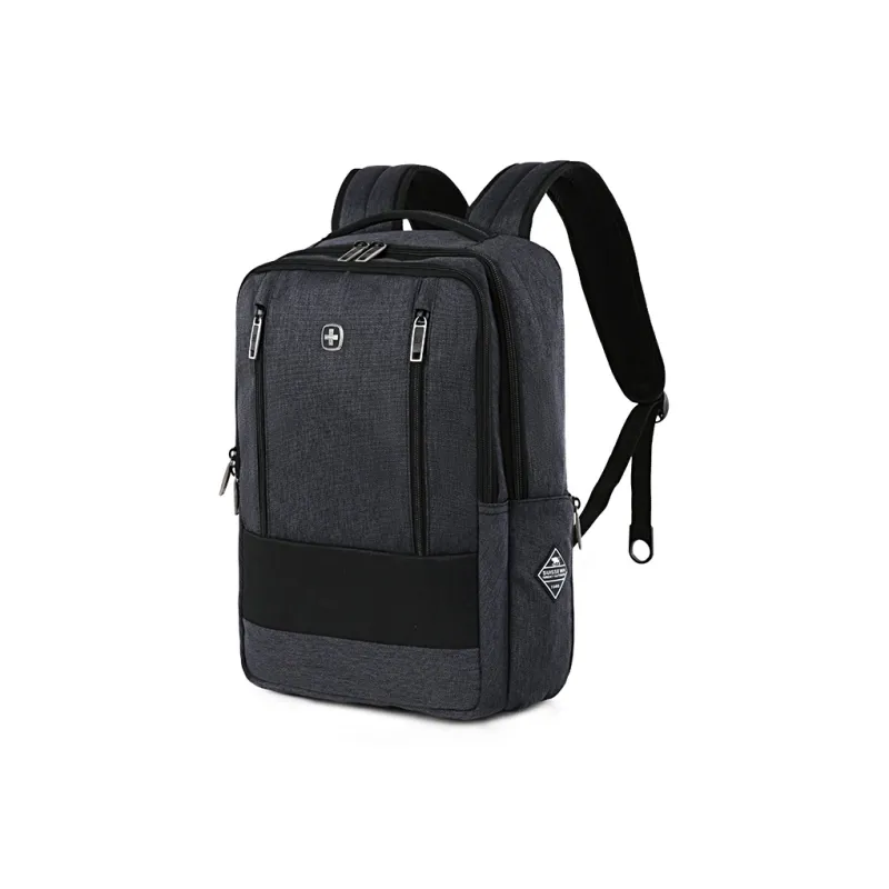 SUISSEWIN Polyester Youth Versatile Waterproof Travel Bag Regular Unisex Black/Gray-3