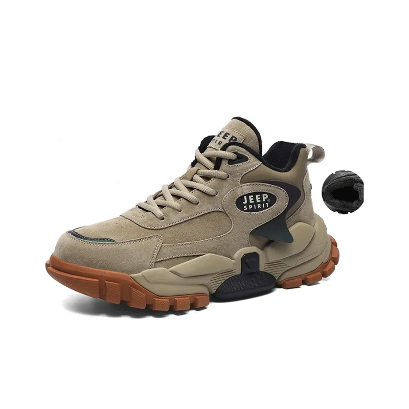 JEEP SPIRIT Mid Top Outdoor Shoes Men's Sand-72