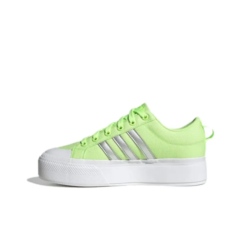 Adidas Bravada 2.0 Platform Green Spark Silver Metallic Cloud White Women's-0