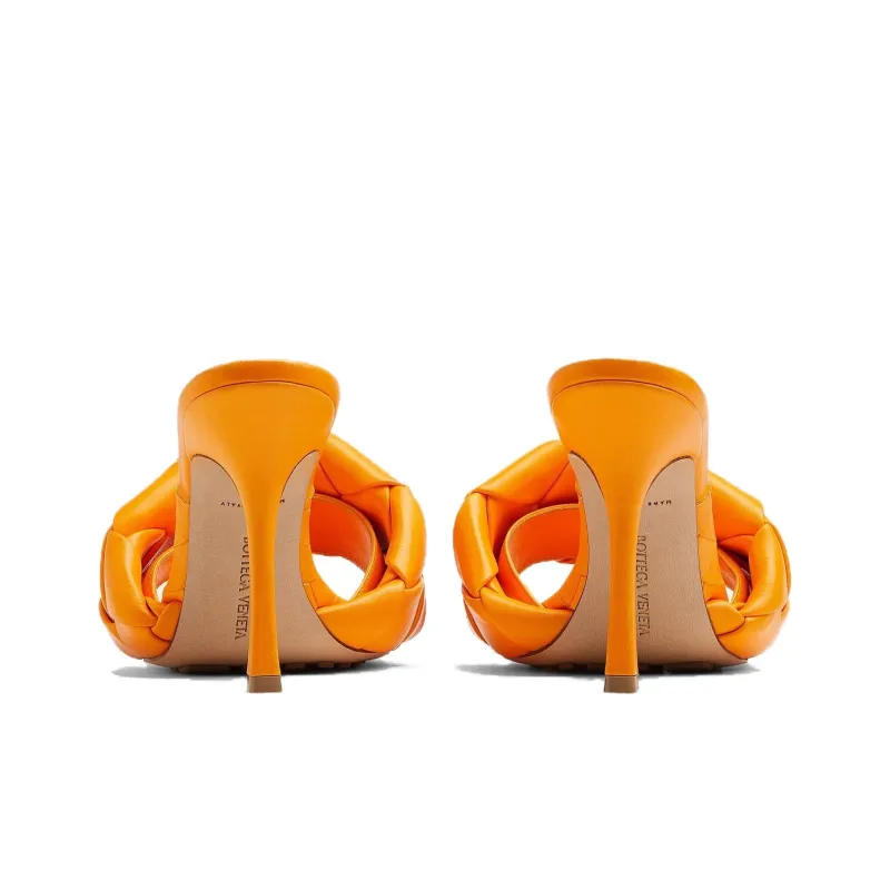 Bottega Veneta Lido Stylish Sandals Women's Orange-4