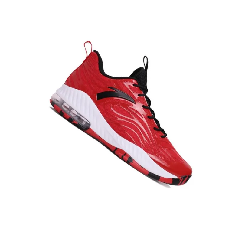 Anta Basketball Collection Cushioning Anti-Slip And Wear-Resistant Mid-Top Vintage Basketball Shoes Men's Red-1