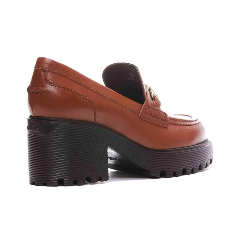 HOGAN Logo Buckled Slip On Loafers Women's-4