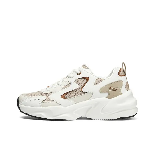 Skechers BOBS BAMINA 2 Cushioned Wear Resistant Breathable Low Top Chunky Sneakers Women's Taupe