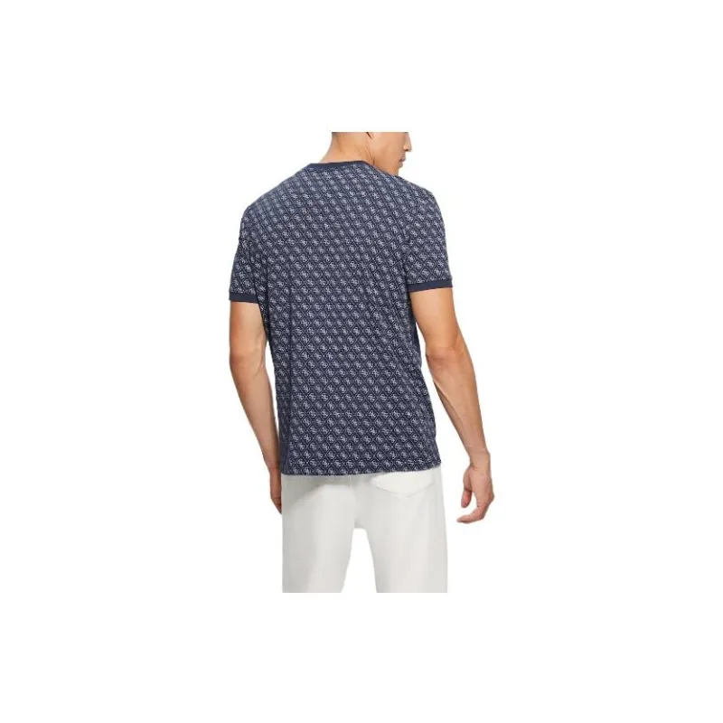 GUESS Eco Jamey Logo Tee T-Shirt Men's Blue-1