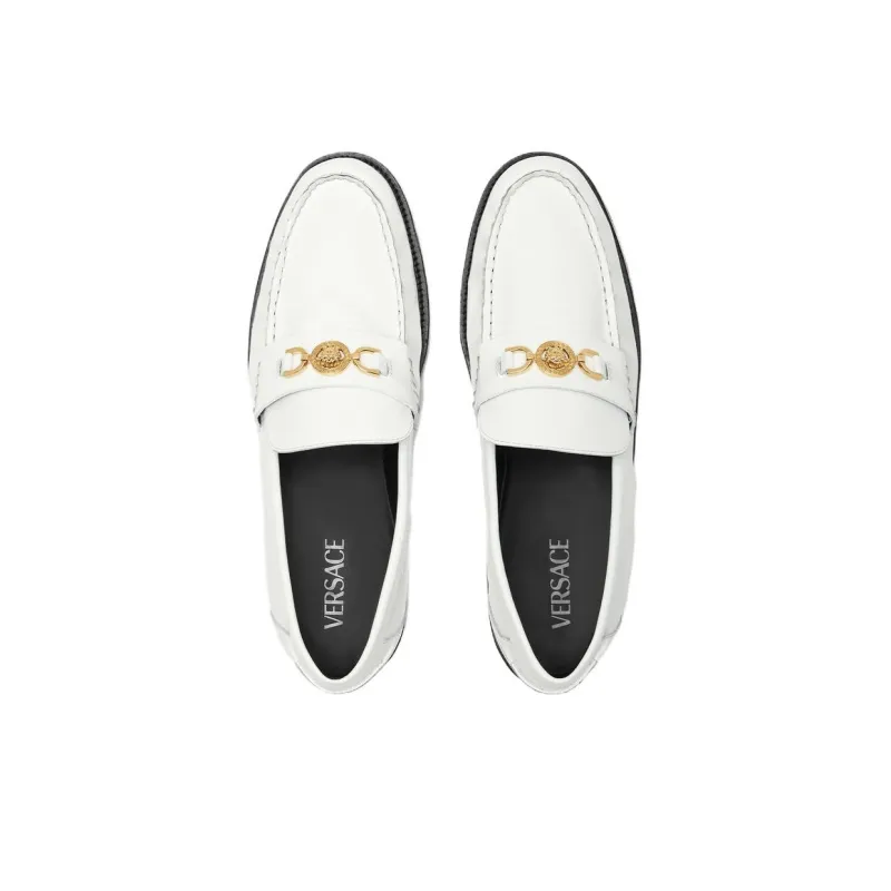 VERSACE Medusa-plaque Leather Loafers-2