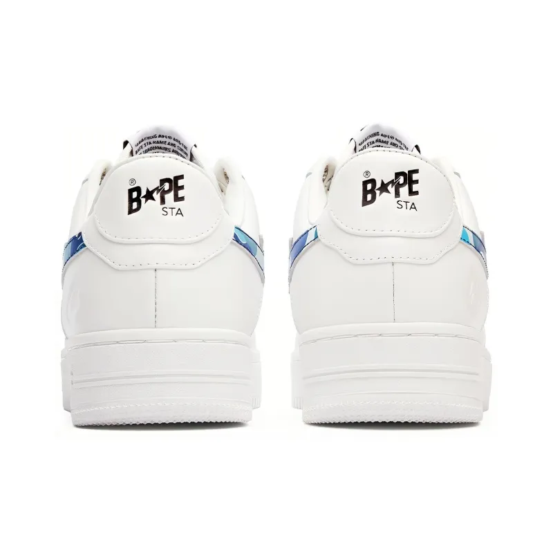 BAPE A BATHING APE Bape Sta Low KAWS White Blue Camo-3