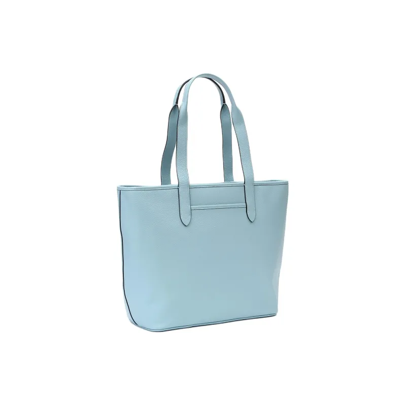 COACH Sullivan Leather Tote Bag Shopping Bag Shoulder Bag Handbag Men's Light Blue-1