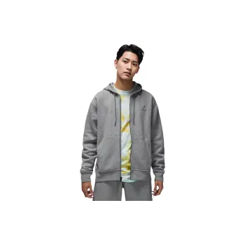JORDAN Sweatshirts Men Gray Fleece Lined