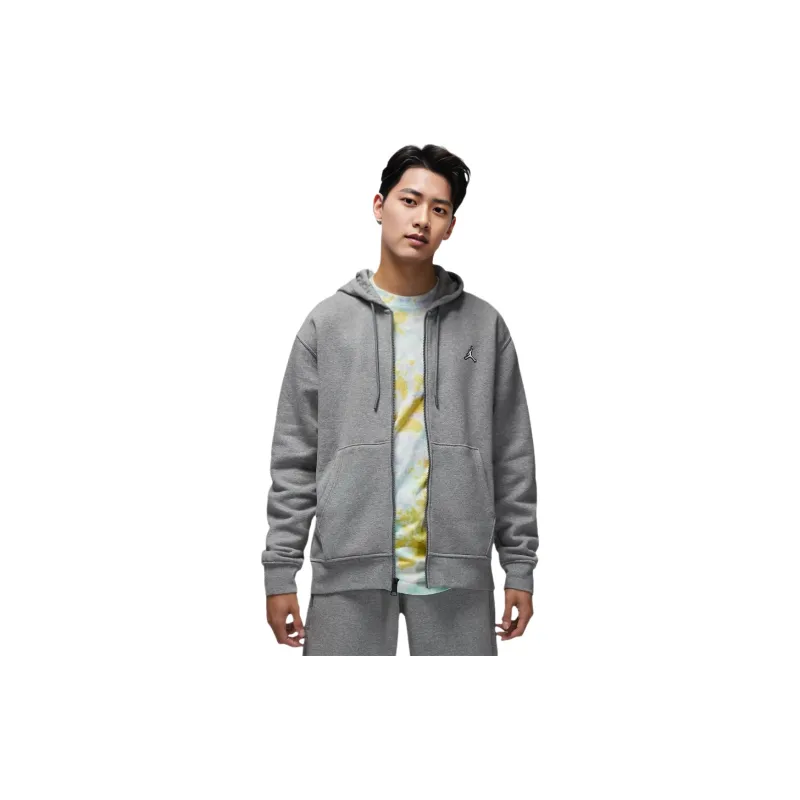 Jordan Sweatshirts Men Gray Fleece Lined-0