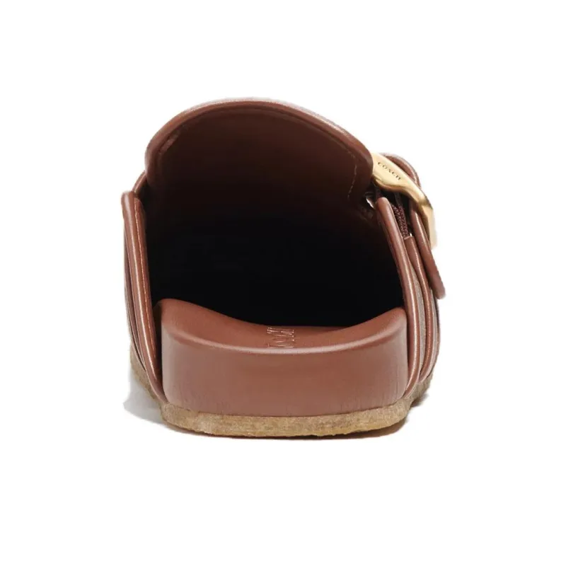 COACH Slip Resistant Closed Toe Slippers Men's Brown-4