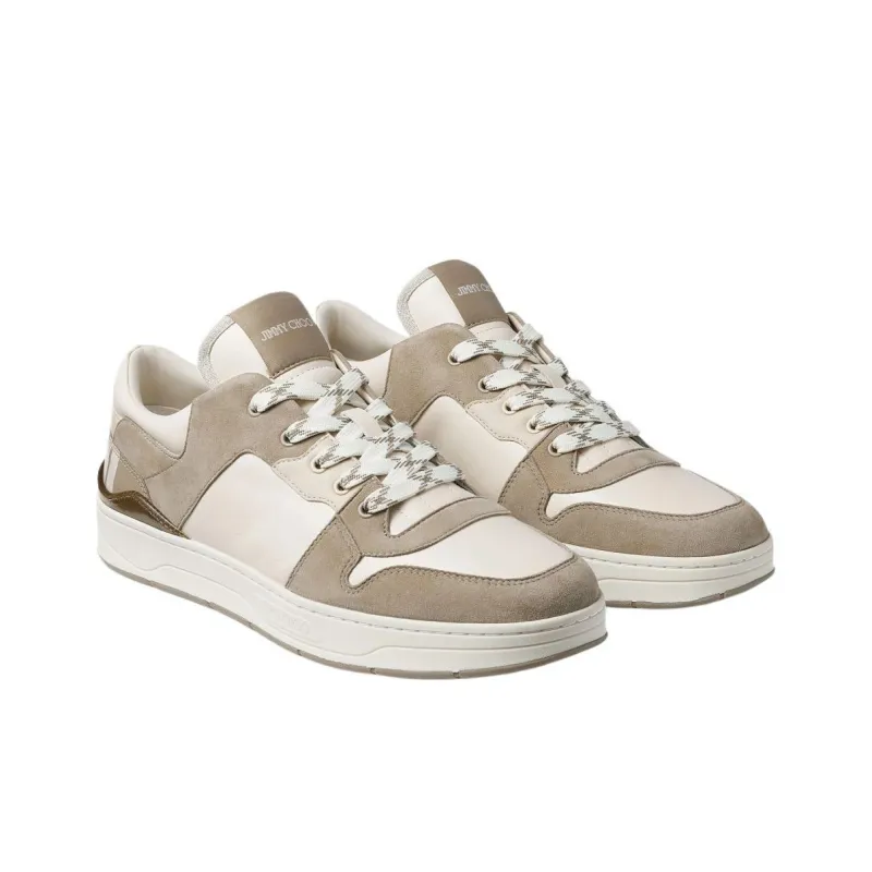 Jimmy Choo Florent Low Top Skateboard Shoes Men's Taupe-1
