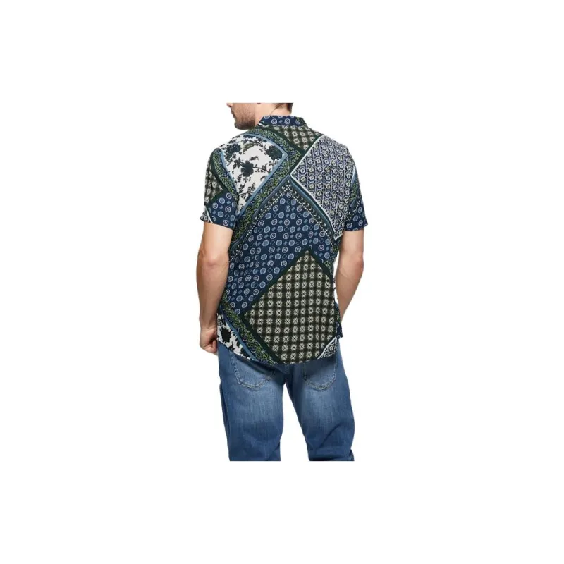 GUESS Eco Rayon Scarf Shirt Shirt Men's Multicolor-1