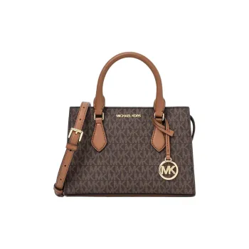 MICHAEL KORS Canvas One Shoulder Handbag, Crossbody Bag Trumpets Women's Brown