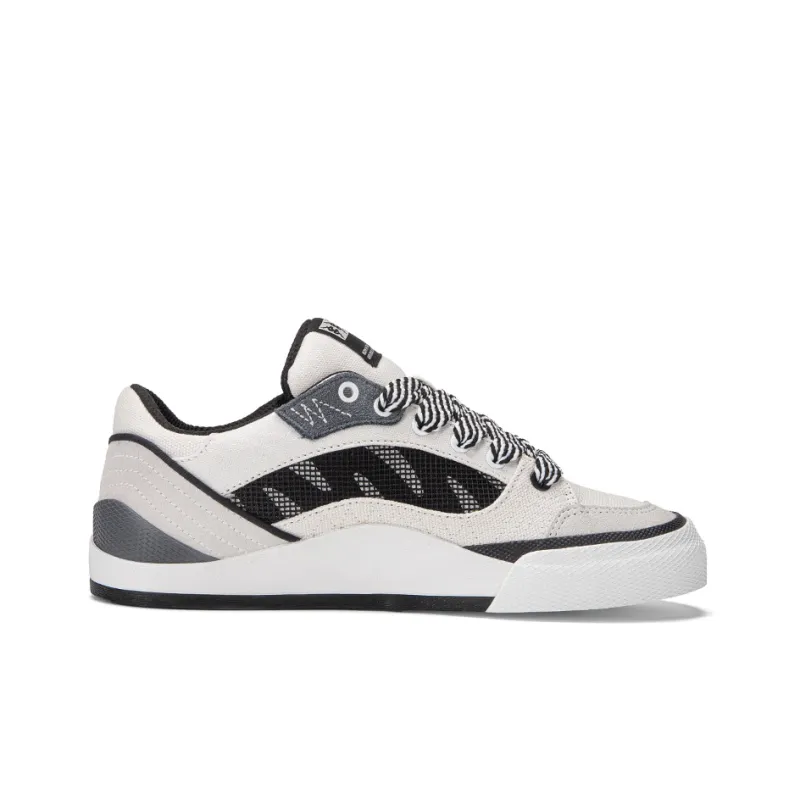 Kappa Anti Slip Wear Resistant Low Top Skateboard Shoes Unisex Black White-1