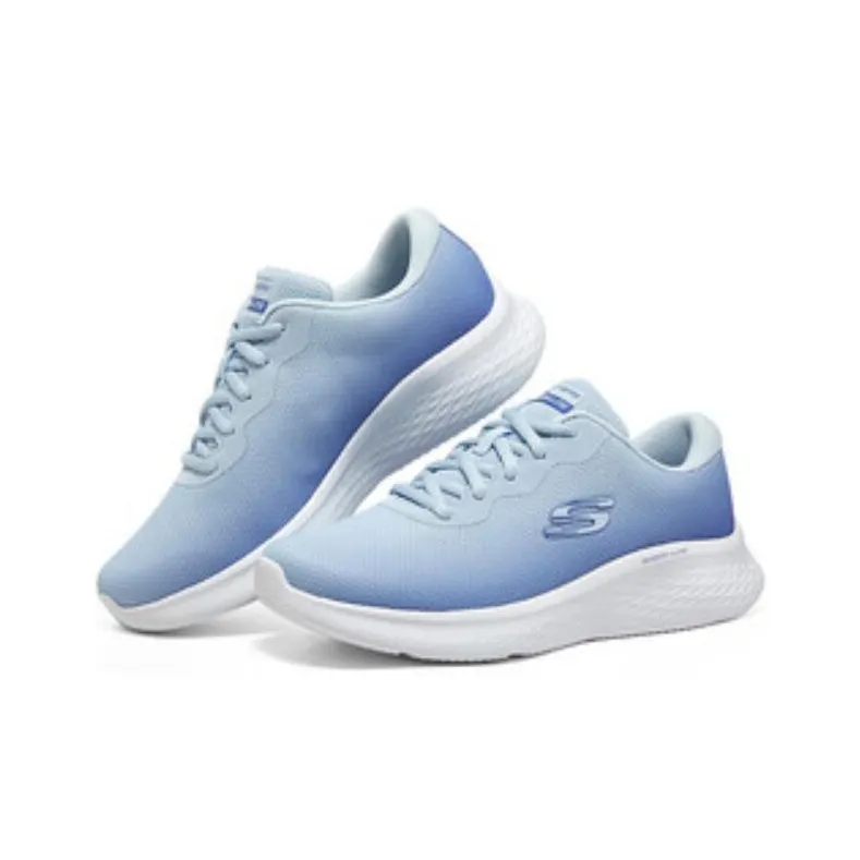 Skechers Skech Lite Pro Abrasion Resistant Low Top Running Shoes Women's Blue White-3
