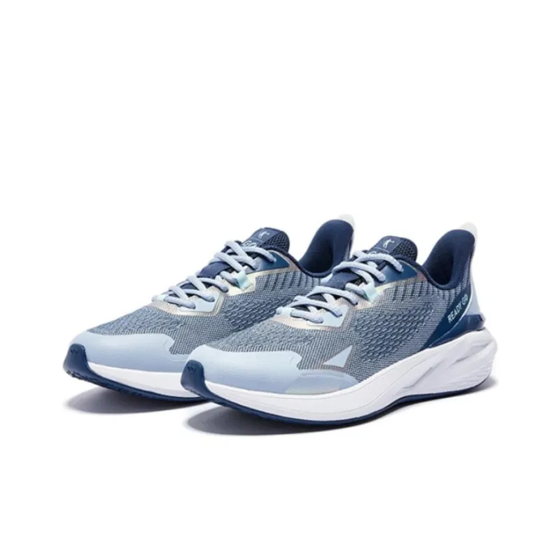 QIAODAN Cushioning Low Top Running Shoes Men's Blue-2