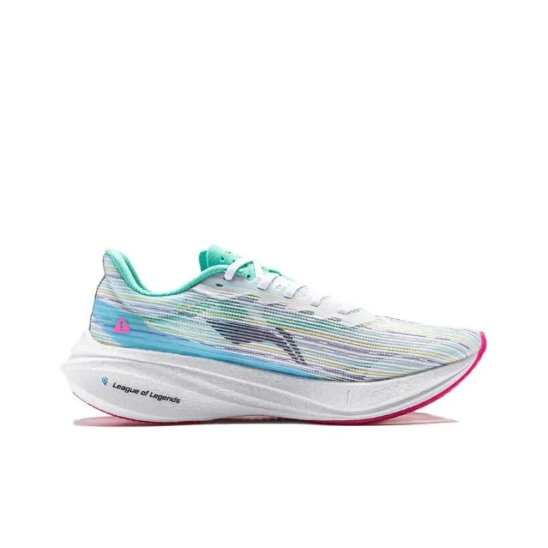 LiNing Feidian 3 Challenger Wear Resistant Low Top Running Shoes Women's Standard White-1