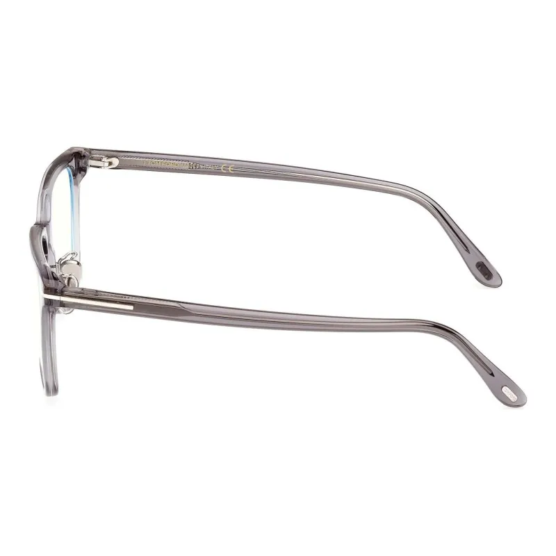 TOM FORD Plate Frame Rectangular Eyeglass Frames Unisex Gray-5