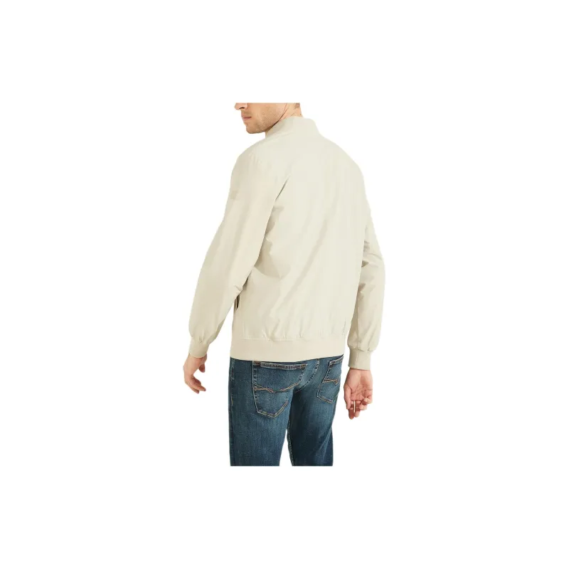 GUESS Comfort Flight Jacket Jackets Coats Men's White-1