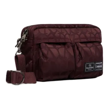 Valentino PORTER Collaboration Nylon Crossbody Bag Shoulder Bag Men's Bordeaux Red