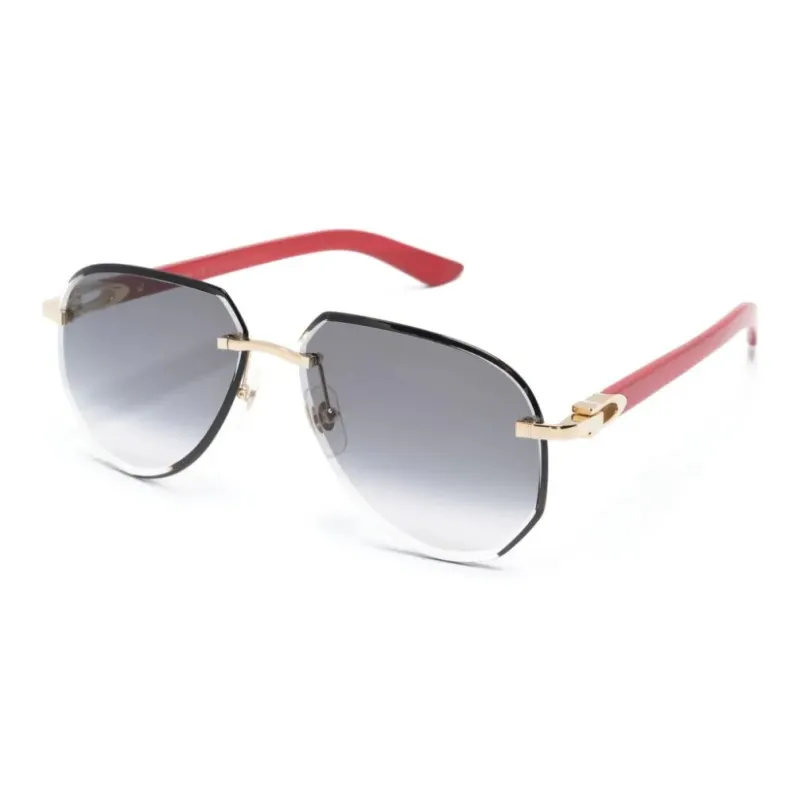 Cartier C Decor Pilot frame Sunglasses-0