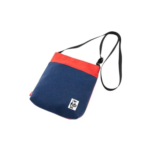 CHUMS Shoulder Bags Dark Blue With Red Accents