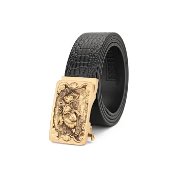 Cows Reign Single Layer Top Grain Cow Leather Leather Belts Men's 3.4CM