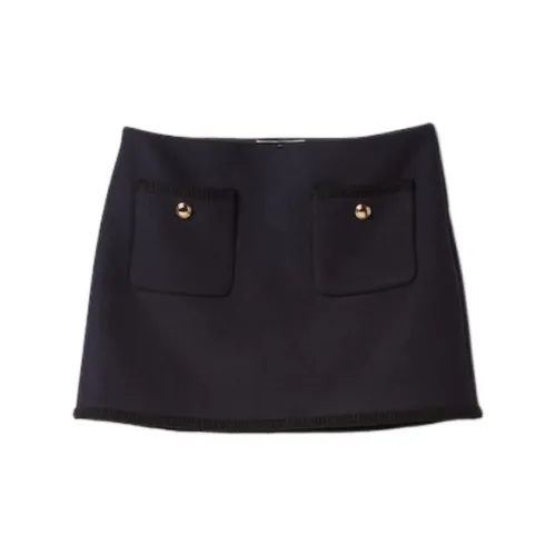 MIU MIU Casual Short Skirts Women's Blue