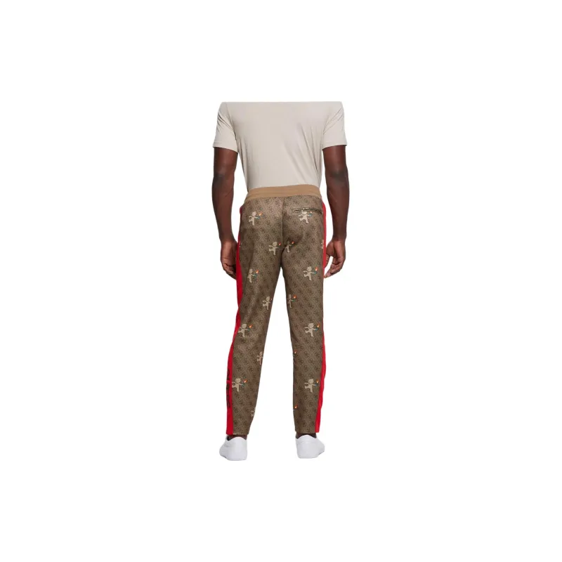 GUESS Graphic Knit Pants Casual Pants Men's Brown-1