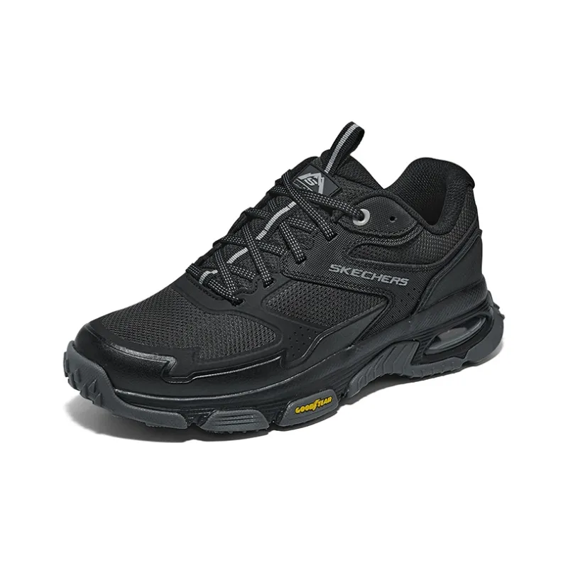 Skechers Cushioned Slip Resistant Lightweight Low Top Casual Shoes Men's Black-2