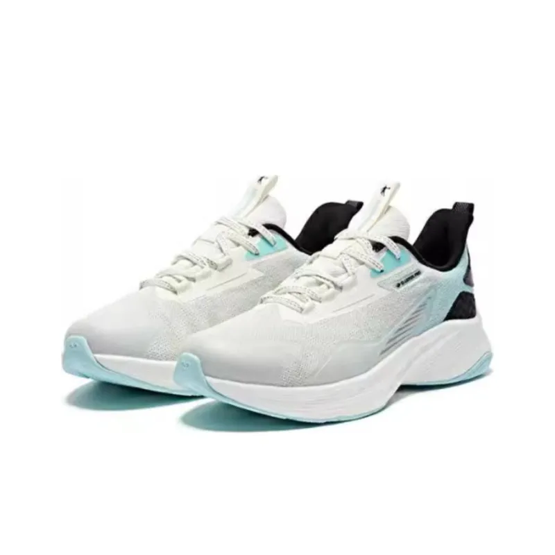 QIAODAN Swift 2.0 Wear resistant And Lightweight Low Top Running Shoes Men's White Blue-2